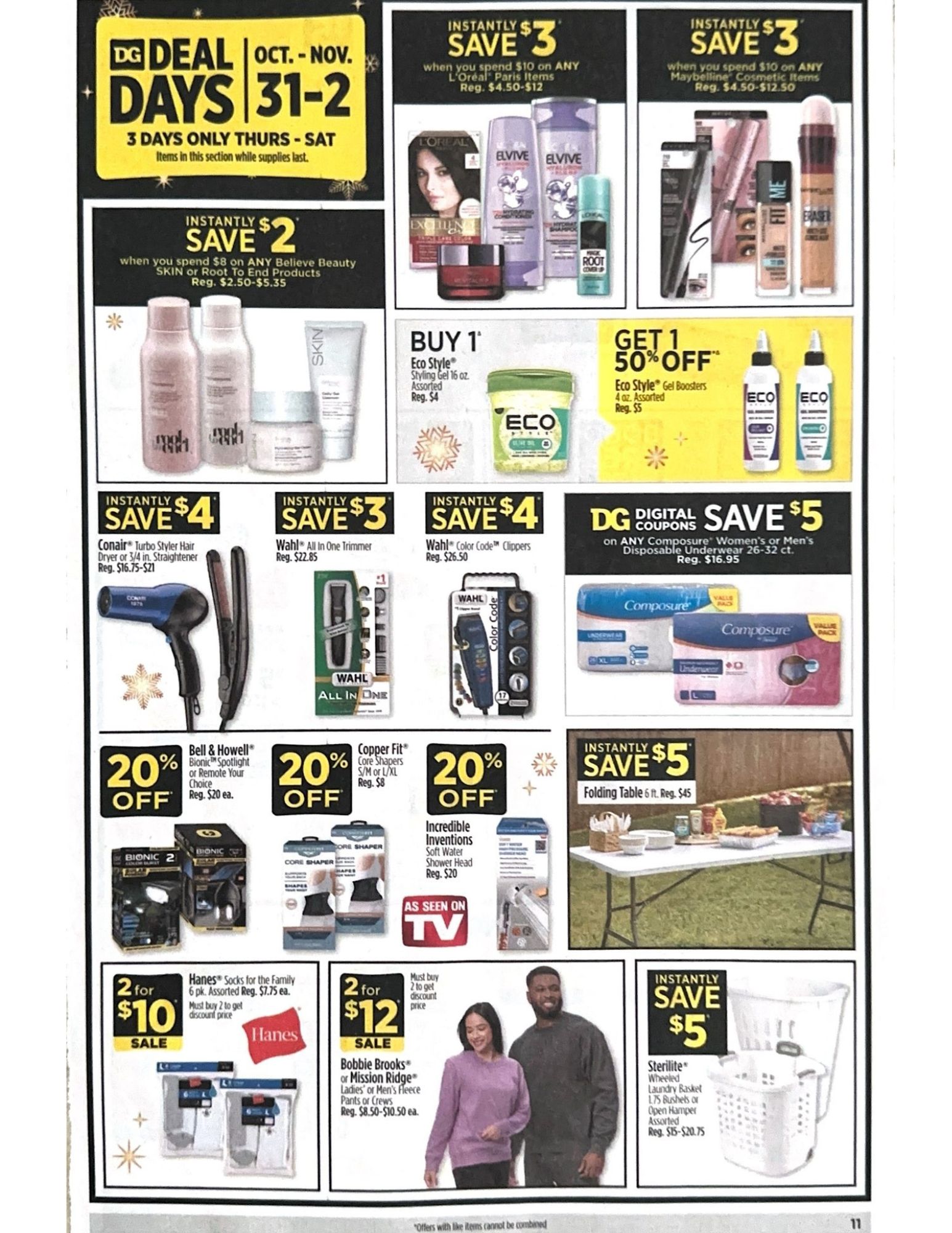 Dollar General Ad Scan for October 27 - November 2, 2024