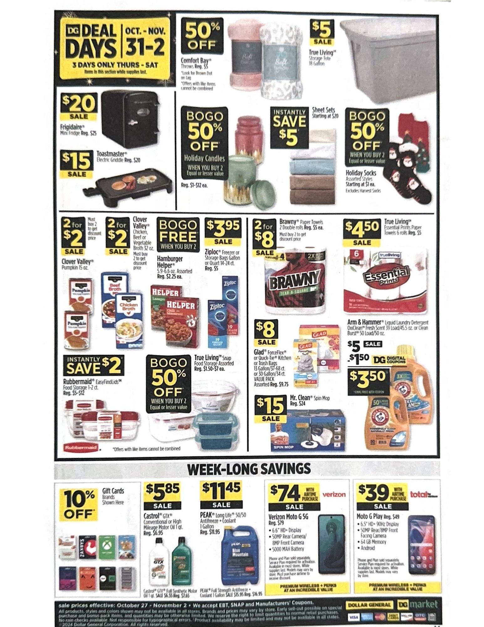 Dollar General Ad Scan for October 27 - November 2, 2024