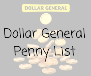 Dollar General Penny List 10/29/2024