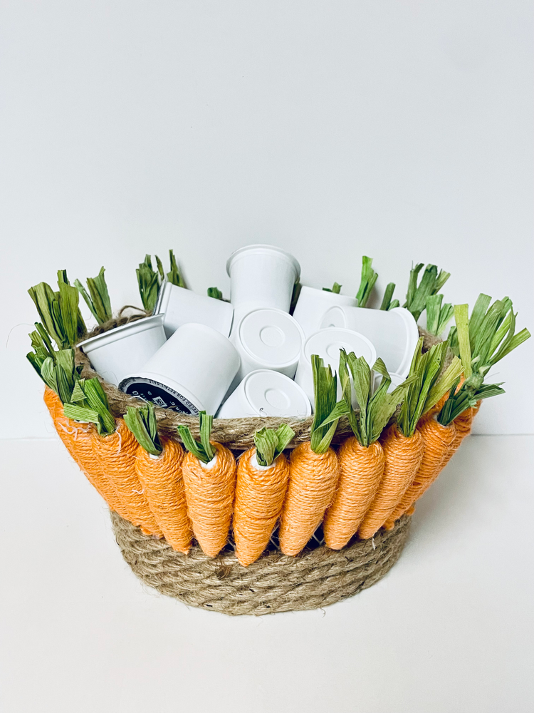 DIY Dollar Tree Carrot Basket for Easter