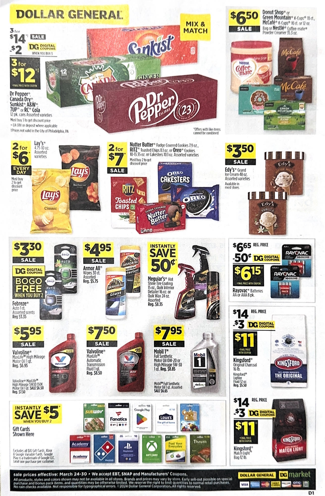 Dollar General Ad Scan March 24-March 30, 2024