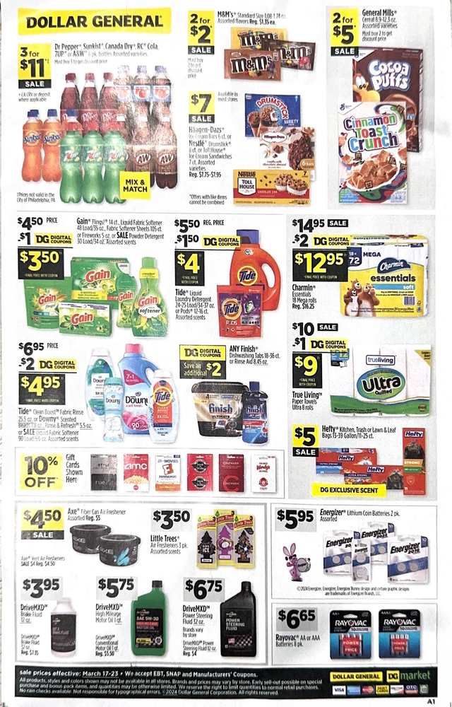 Dollar General Ad Scan March 17-March 23, 2024