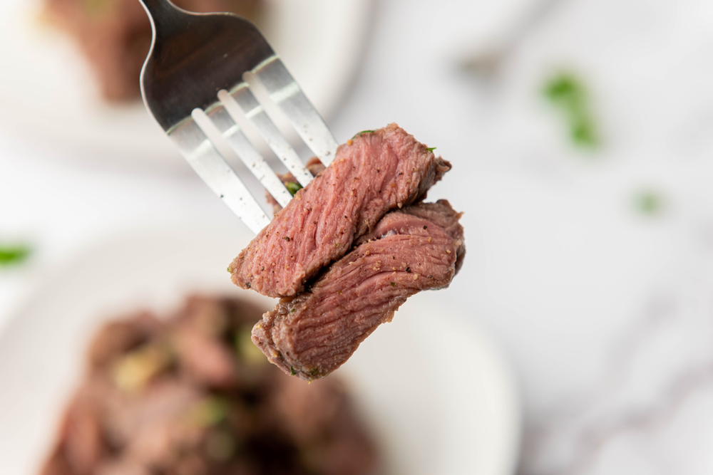 Air Fryer Garlic SteaK Bites