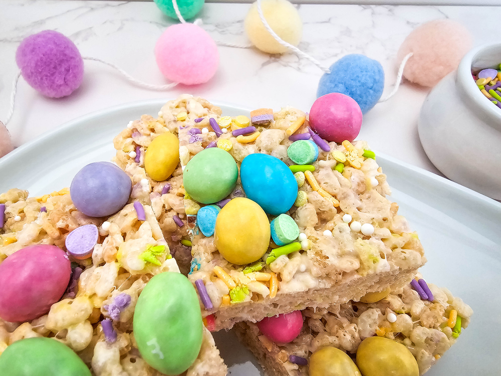 Easter Peanut M&Ms Rice Krispies Treats