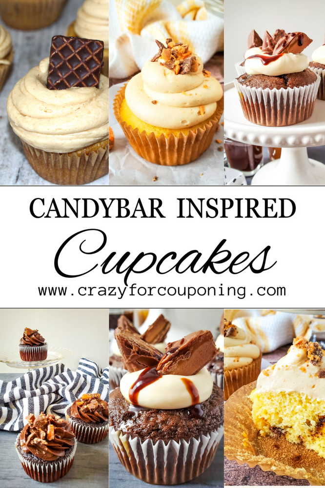  Candy Bar Inspired Cupcakes