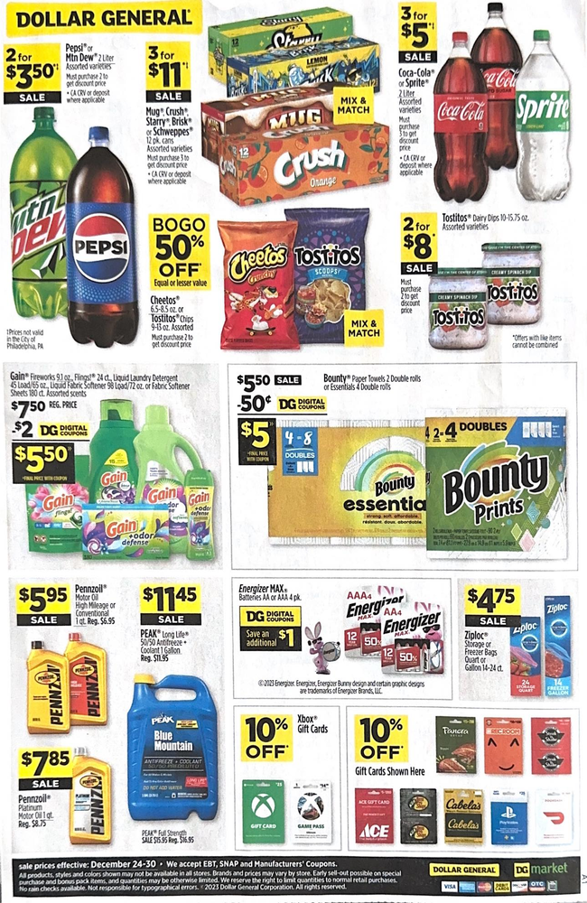 Dollar General Ad Scan December 24, 2023-December 30, 2023