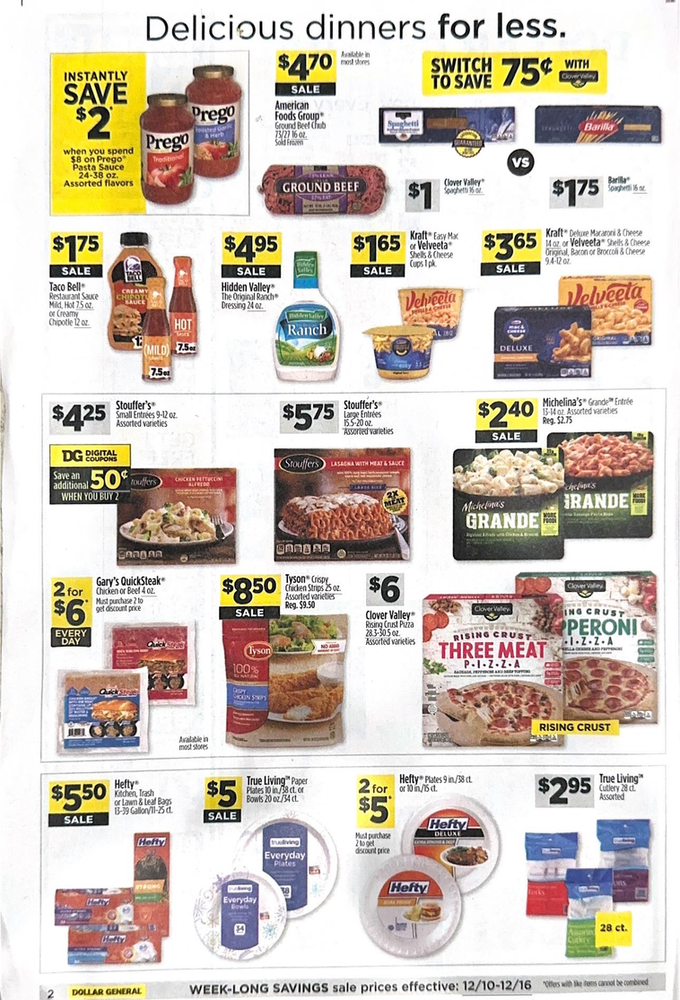 Dollar General Ad Scan December 10-December 16, 2023