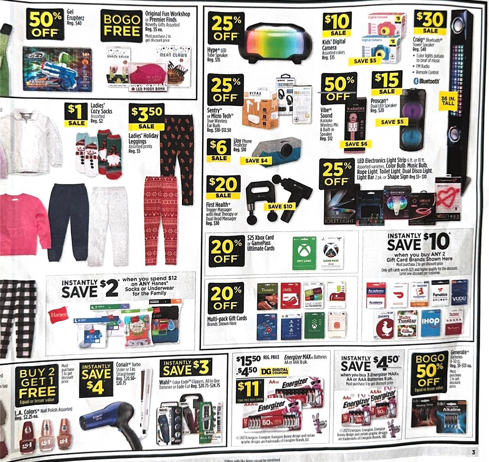 Dollar General Black Friday Deal Days November 23- November 25