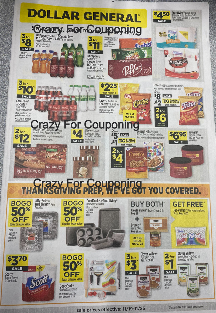 Dollar General Ad November 19-November 25 , 2023; Here is your Black Friday Dollar General Ad