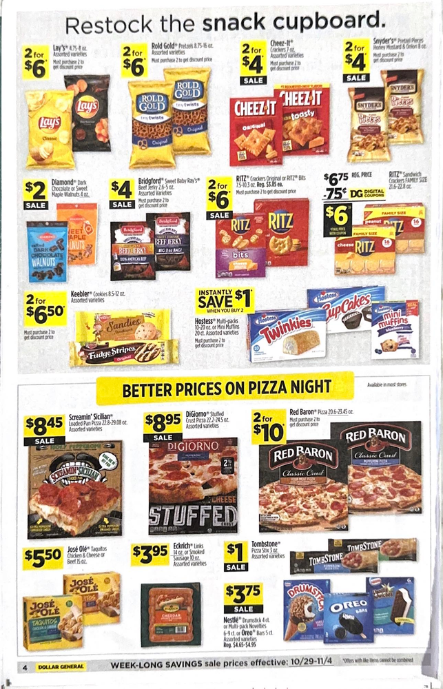 Dollar General Ad Scan October 29, 2023-November 4, 2023