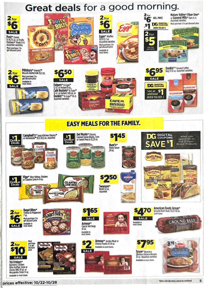 Dollar General Ad Scan October 22, 2023-October 28, 2023