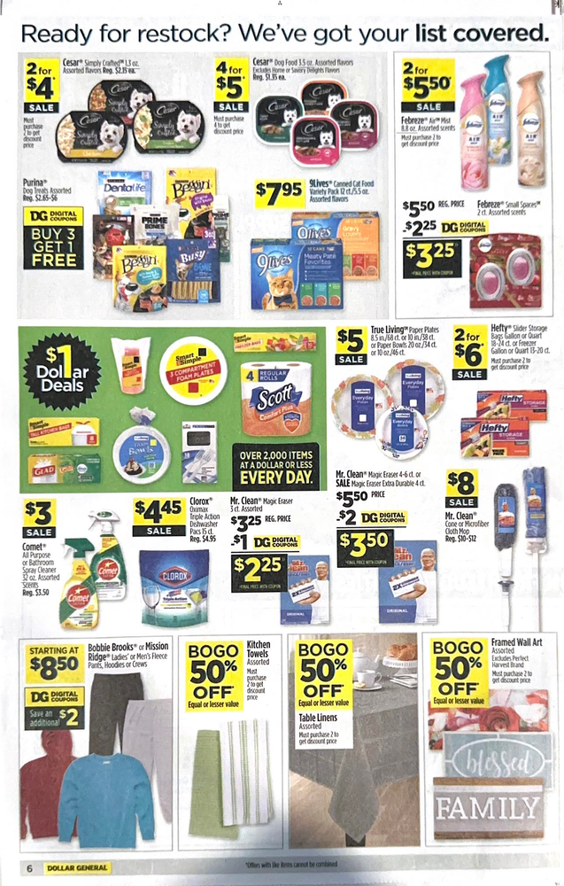 Dollar General Ad Scan October 15, 2023-October 21, 2023