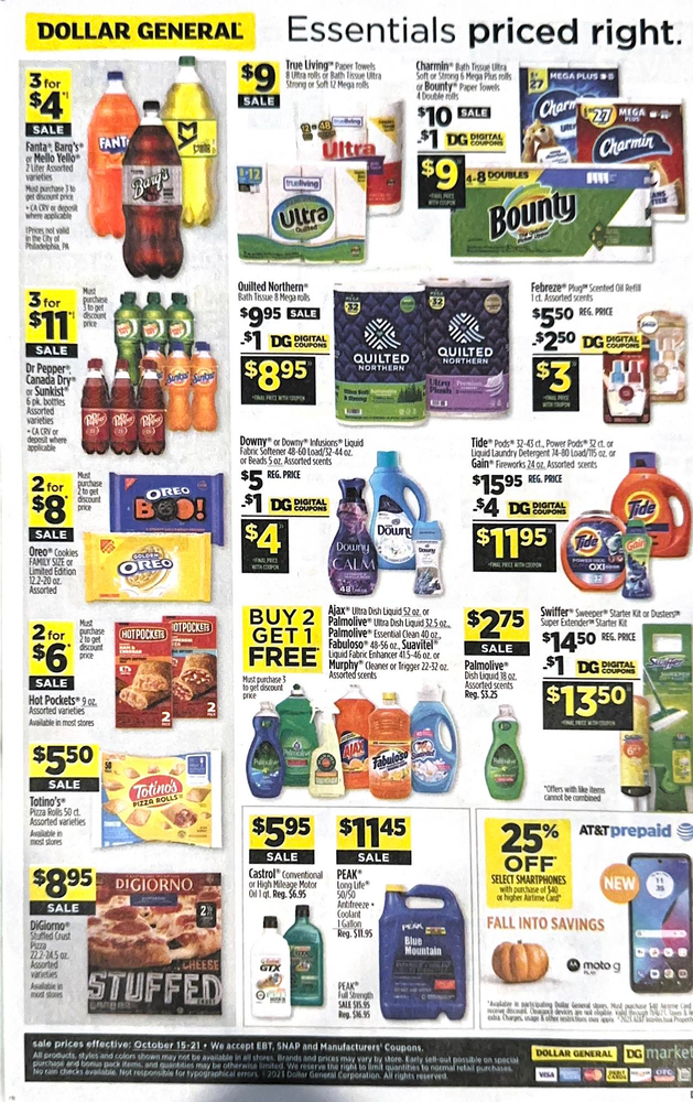 Dollar General Ad Scan October 15, 2023-October 21, 2023