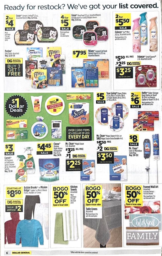 Dollar General Ad Scan October 8, 2023-October 14, 2023 