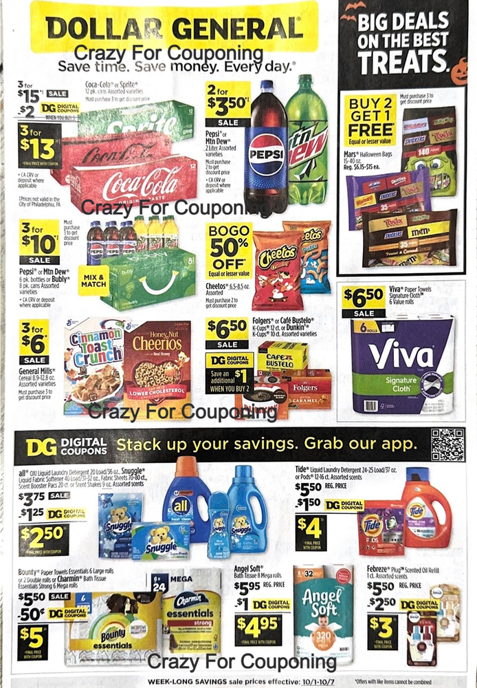 Dollar General Ad Scan October 1, 2023-October 7, 2023