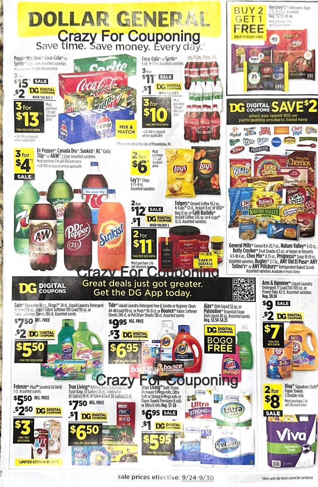 Dollar General Ad Scan September 24, 2023-September 30, 2023