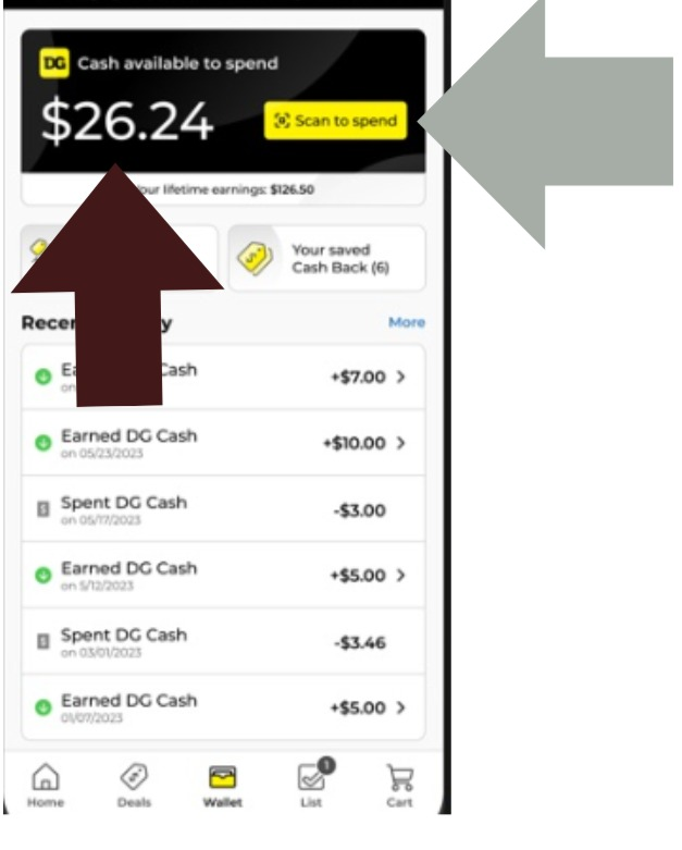 Dollar General Cash Back