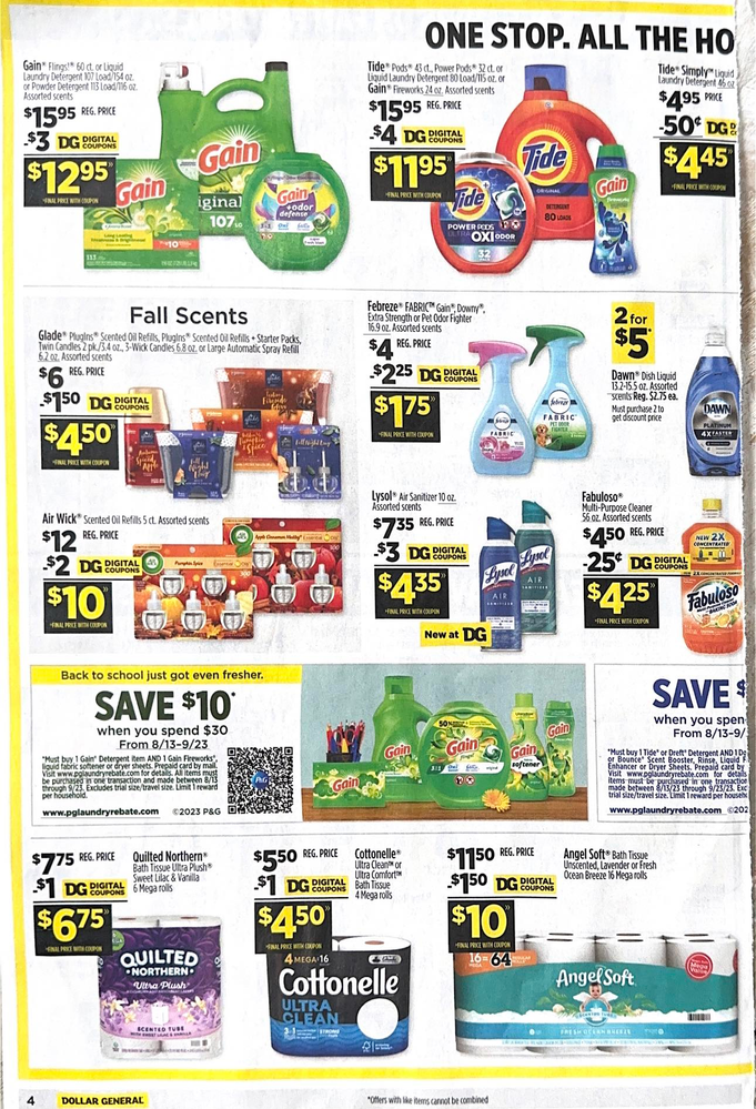 Dollar General Ad Scan September 10, 2023-September 16, 2023