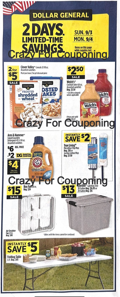 Dollar General Ad Scan September 3, 2023-September 9, 2023