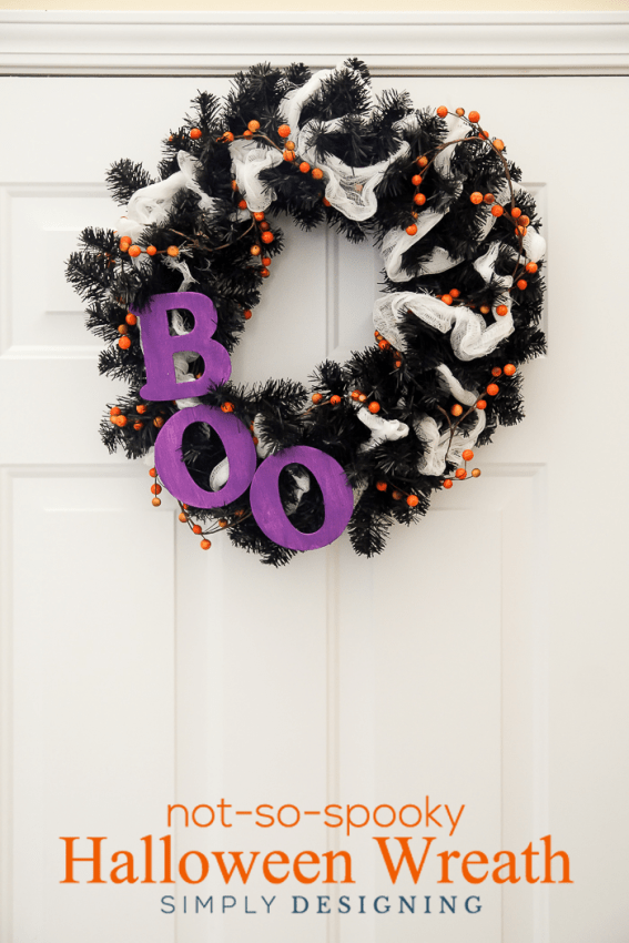 Halloween BOO Wreath