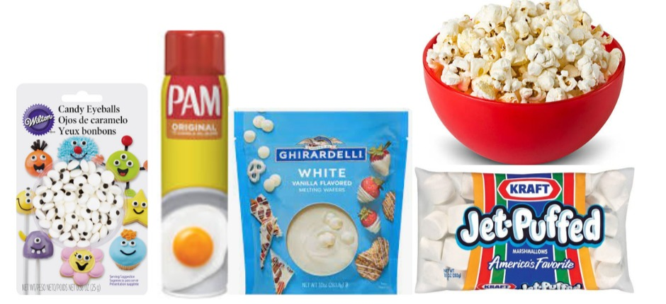 Mummy Popcorn Ball ingredients 