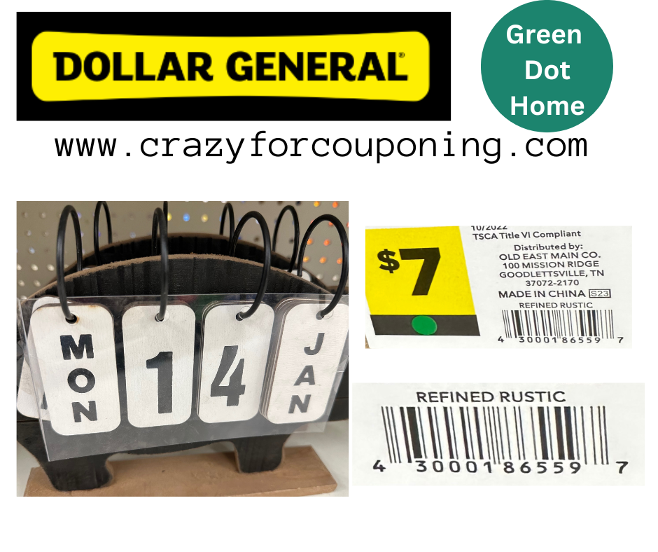 Dollar General Green Dot Home Visuals