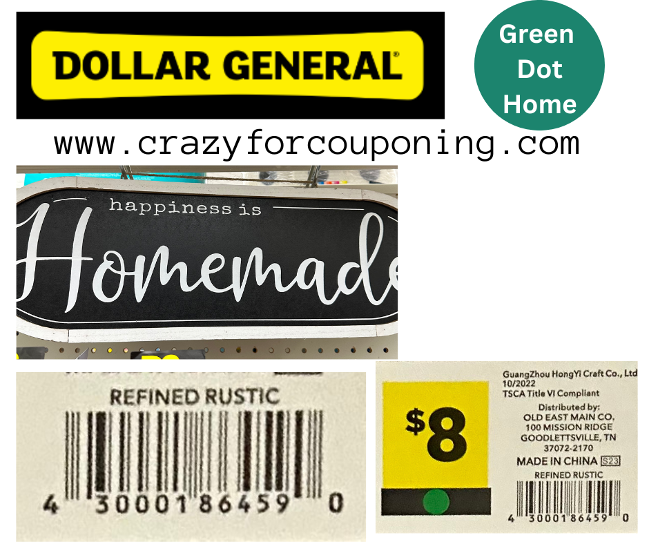 Dollar General Green Dot Home Visuals