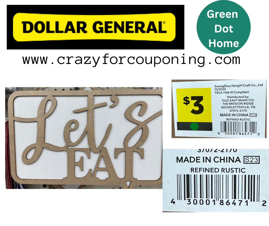 Dollar General Green Dot Home Visuals