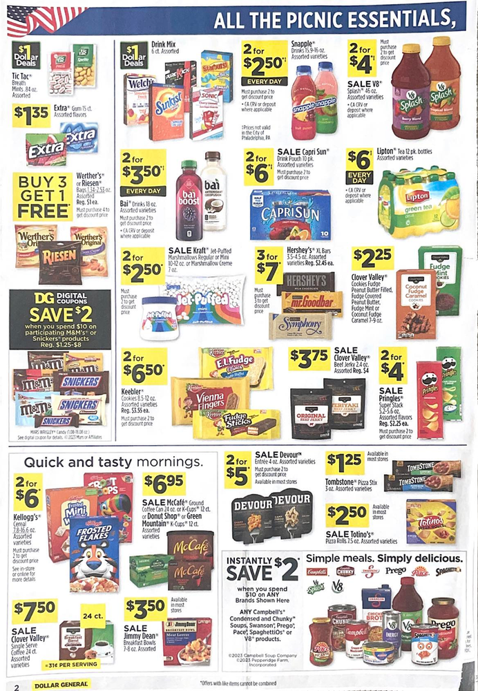 Dollar General Ad Scan June 18, 2023 -June 24, 2023