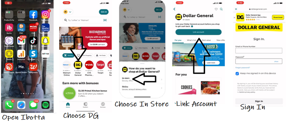 How to link your Ibotta Account and Dollar General