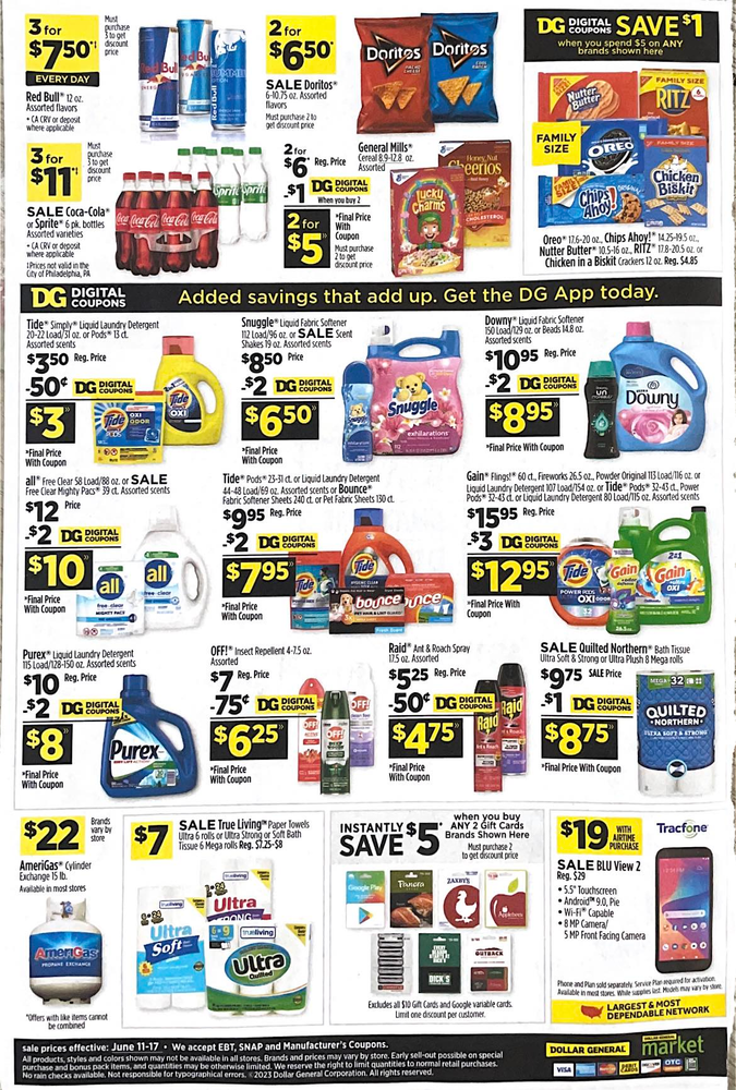 Dollar General Ad Scan June 11-June 17