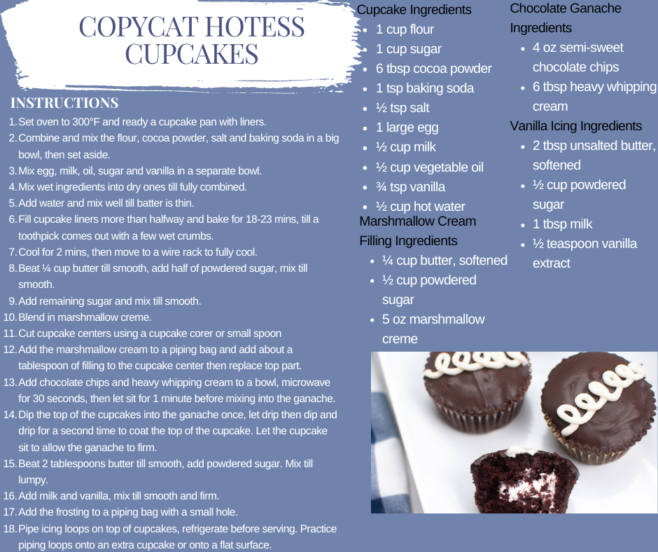 Copycat Hostess Cupcakes