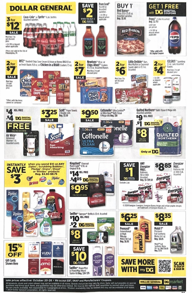 Dollar General Ad Scan October 20, 2024-October 26, 2024