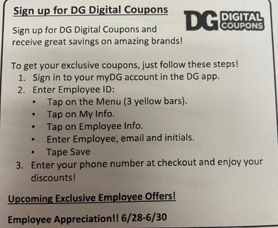 Dollar General Employee Discount Days Coming;