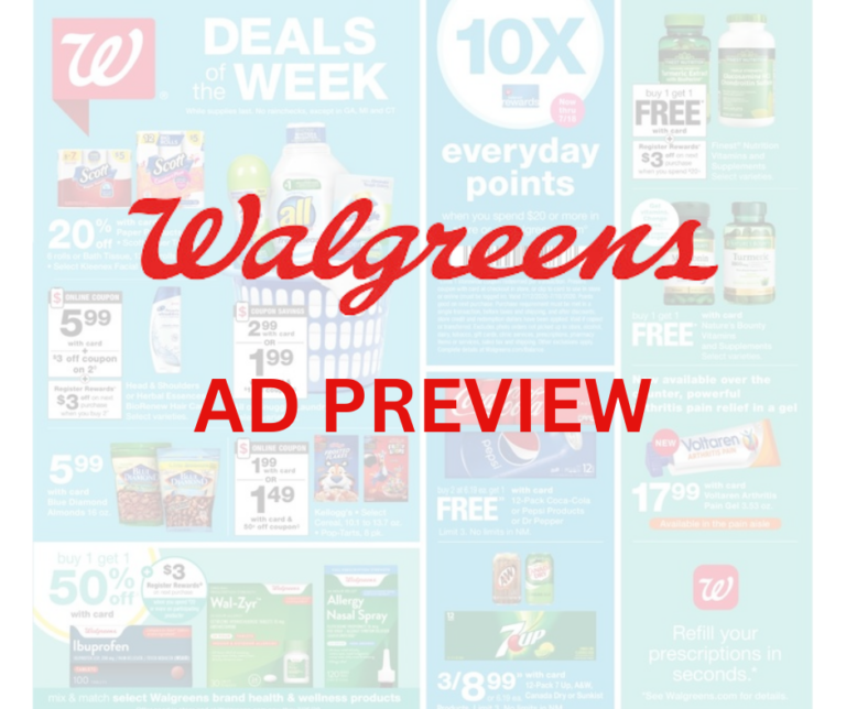 Walgreens Weekly Deals November 10 November 16, 2024 Crazy For