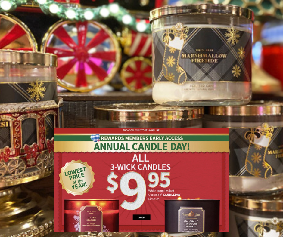 Get ready for Bath & Body Works Candle Day 2024! Discover deals on all 3-wick candles plus exclusive discounts for Rewards Members. Don’t miss the best candle sale of the year!