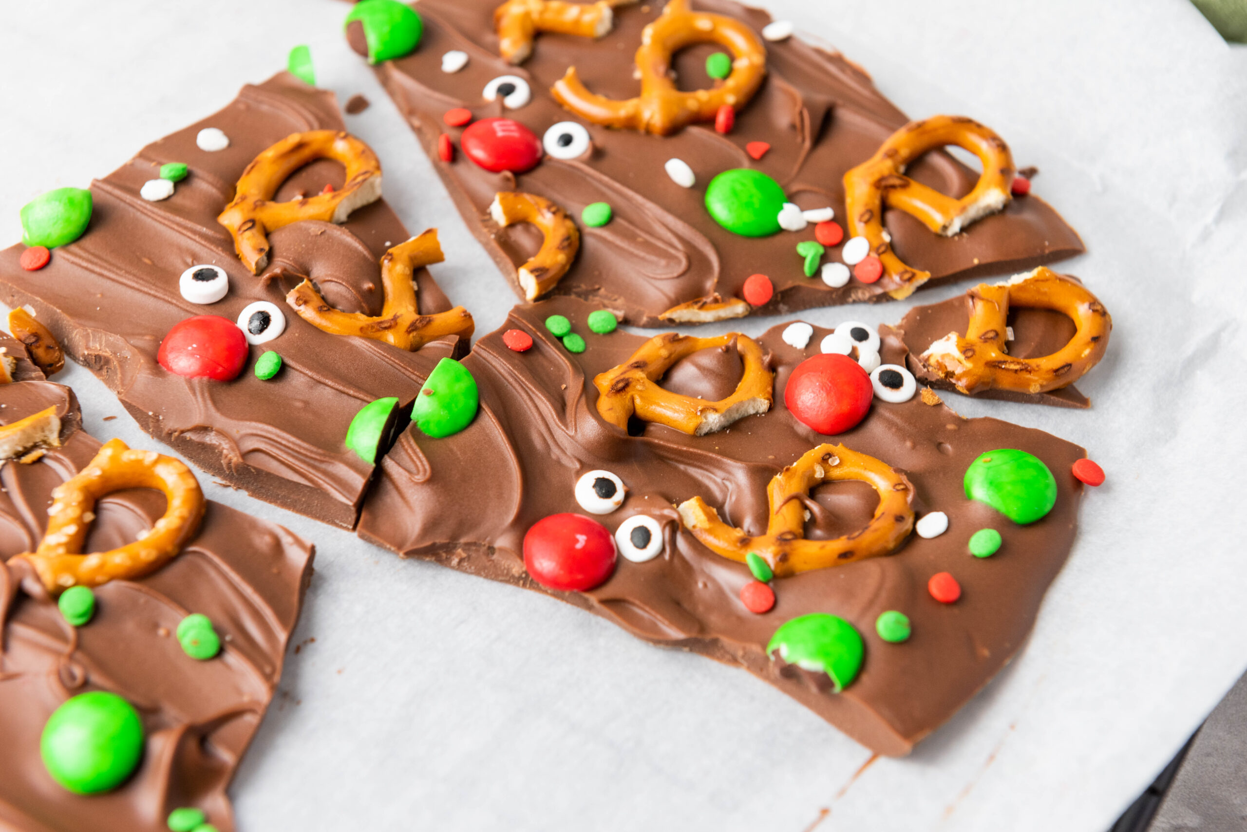 Reindeer Chocolate Bark