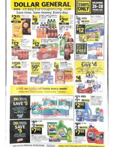 Dollar General Ad Scan: December 22-28, 2024 (12/22-12/28)