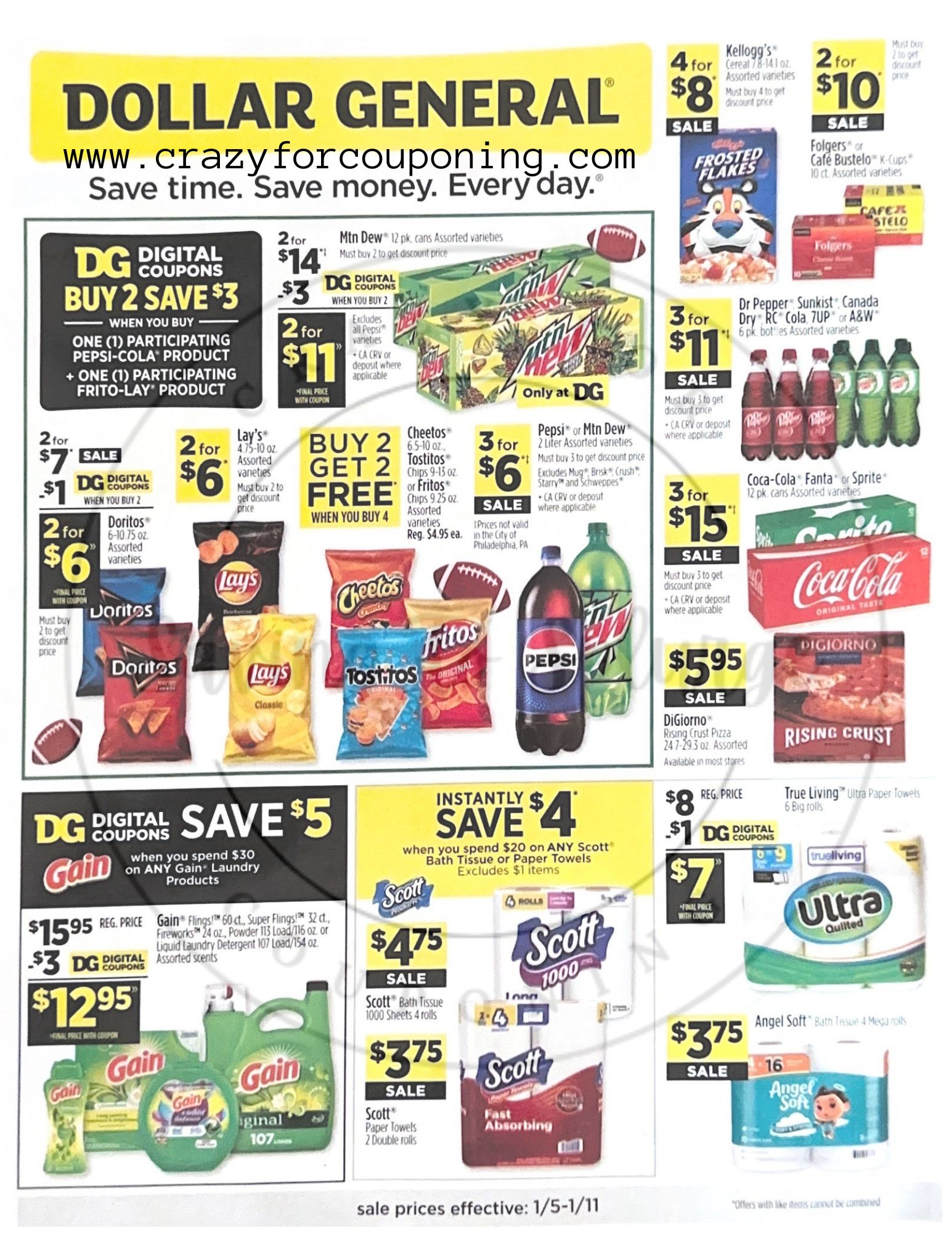 Dollar General Ad Scan: January 5 - January 11(01/05-01/11)