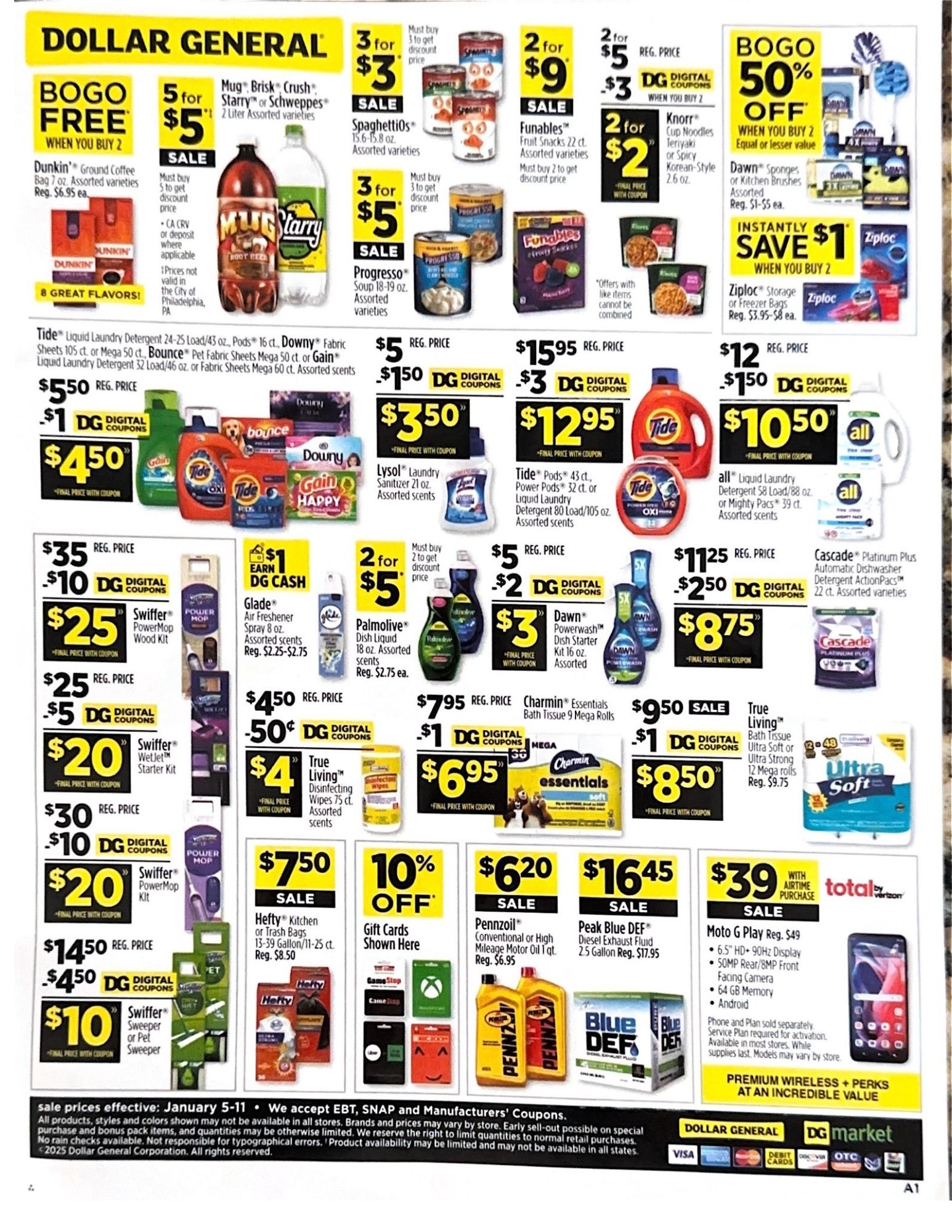 Dollar General Ad Scan: January 5 - January 11(01/05-01/11)