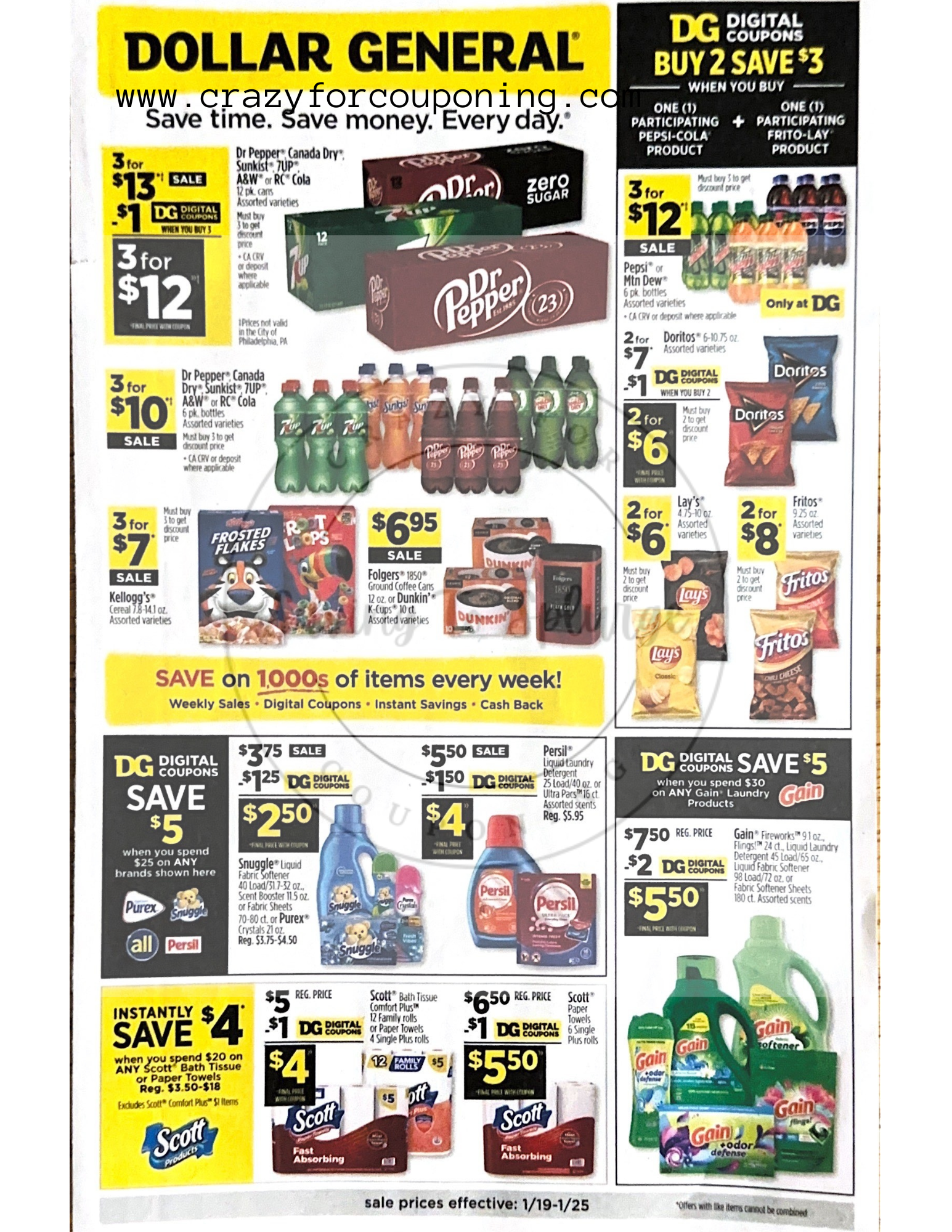 Dollar General Ad Scan for January 19 - January 25, 2025