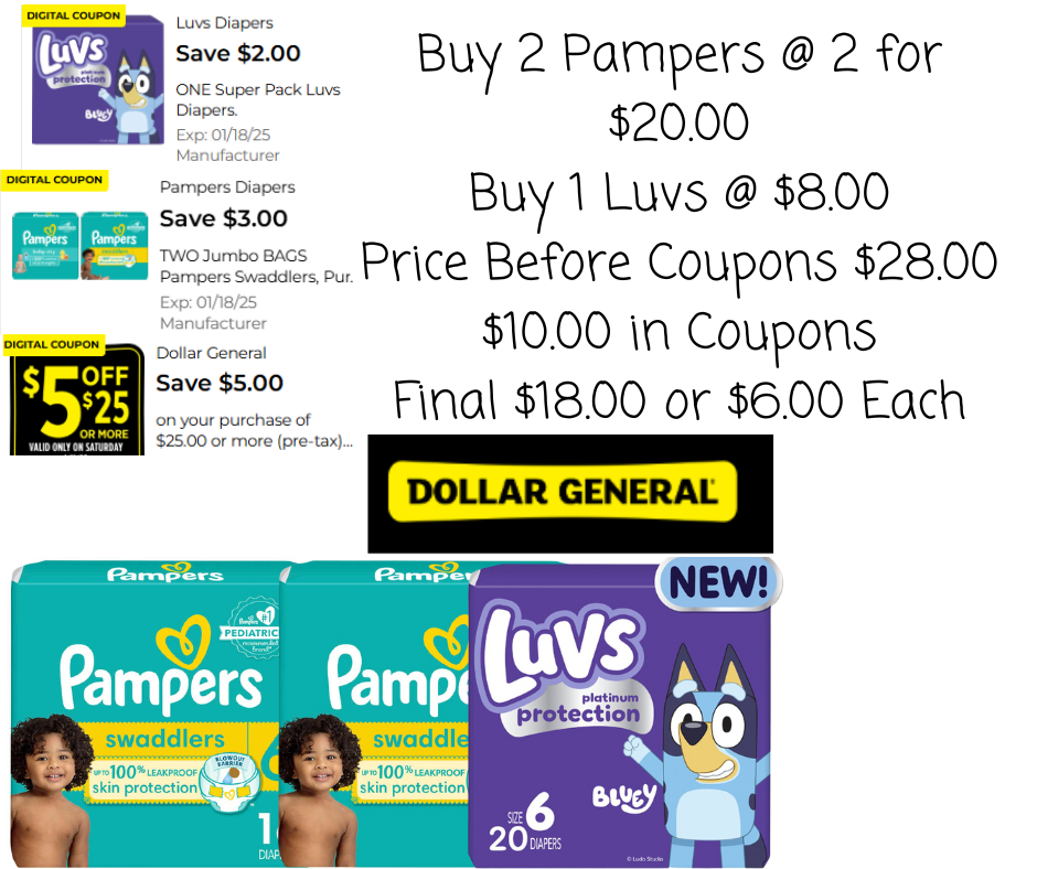 Score Big Savings on Diapers at Dollar General